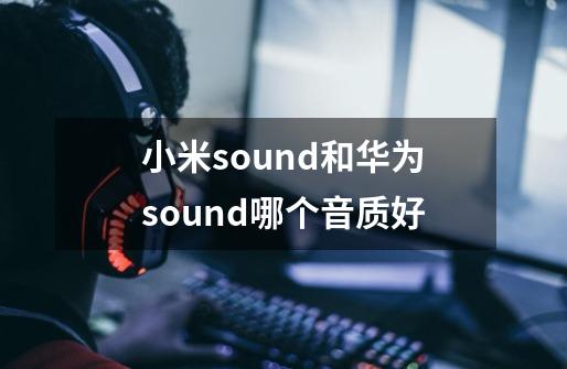 小米sound和华为sound哪个音质好-第1张-游戏信息-龙启网