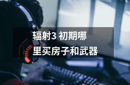 辐射3 初期哪里买房子和武器-第1张-游戏信息-龙启网