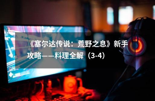 《塞尔达传说:荒野之息》新手攻略——料理全解(3-4)-第1张-游戏信息-龙启网