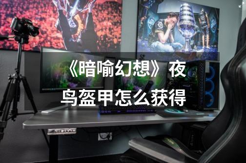 《暗喻幻想》夜鸟盔甲怎么获得-第1张-游戏信息-龙启网