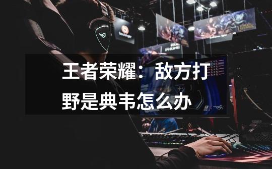 王者荣耀:敌方打野是典韦怎么办-第1张-游戏信息-龙启网