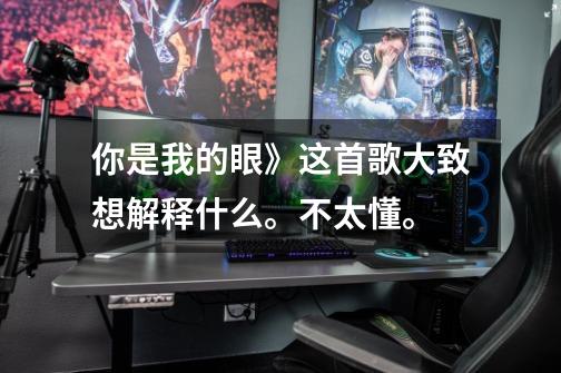 你是我的眼》这首歌大致想解释什么。不太懂。-第1张-游戏信息-龙启网