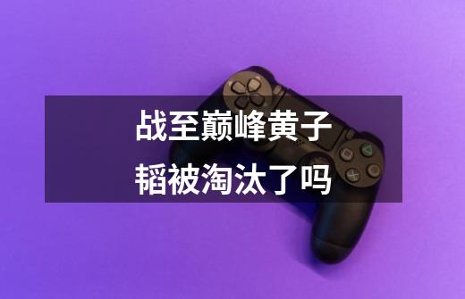战至巅峰黄子韬被淘汰了吗-第1张-游戏信息-龙启网