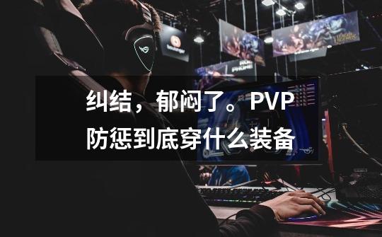 纠结,郁闷了。PVP防惩到底穿什么装备-第1张-游戏信息-龙启网