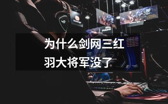 为什么剑网三红羽大将军没了-第1张-游戏信息-龙启网