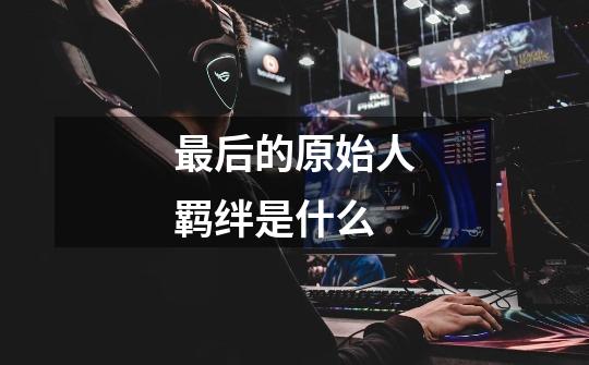 最后的原始人羁绊是什么-第1张-游戏信息-龙启网