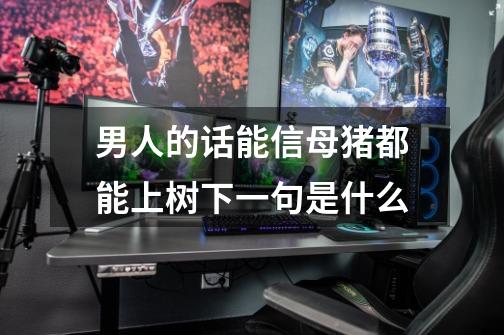 男人的话能信母猪都能上树下一句是什么-第1张-游戏信息-龙启网