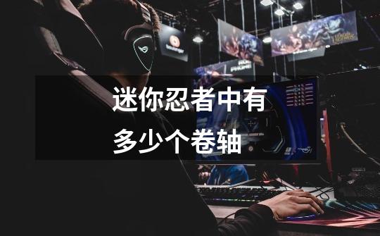 迷你忍者中有多少个卷轴-第1张-游戏信息-龙启网