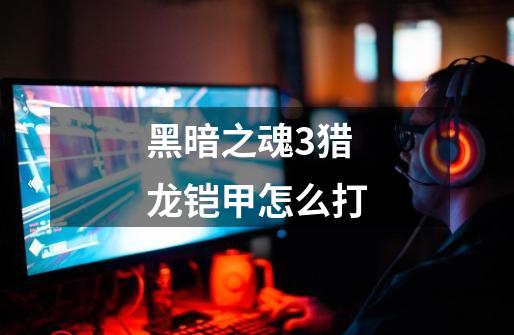 黑暗之魂3猎龙铠甲怎么打-第1张-游戏信息-龙启网