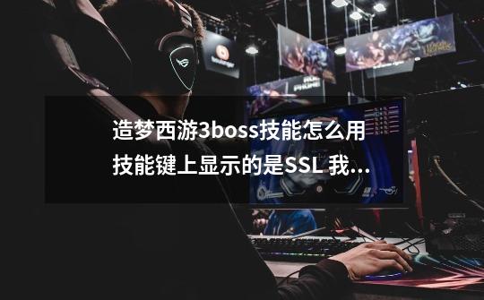 造梦西游3boss技能怎么用 技能键上显示的是SSL 我一直没找到怎么用BOSS的技能 是哪个键 还是怎么用的谁知-第1张-游戏信息-龙启网