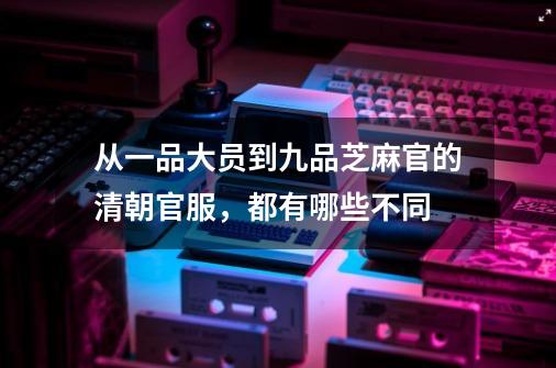 从一品大员到九品芝麻官的清朝官服,都有哪些不同-第1张-游戏信息-龙启网
