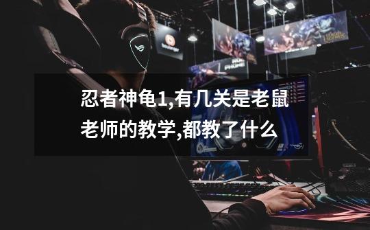 忍者神龟1,有几关是老鼠老师的教学,都教了什么-第1张-游戏信息-龙启网