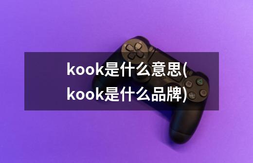 kook是什么意思(kook是什么品牌)-第1张-游戏信息-龙启网