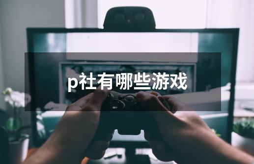 p社有哪些游戏-第1张-游戏信息-龙启网