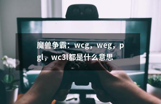 魔兽争霸:wcg,weg,pgl,wc3l都是什么意思-第1张-游戏信息-龙启网