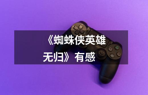 《蜘蛛侠英雄无归》有感-第1张-游戏信息-龙启网