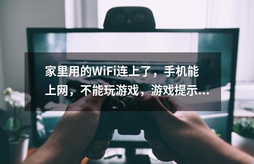 家里用的WiFi连上了，手机能上网，不能玩游戏，游戏提示说网络没连接-第1张-游戏信息-龙启网