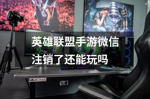 英雄联盟手游微信注销了还能玩吗-第1张-游戏信息-龙启网