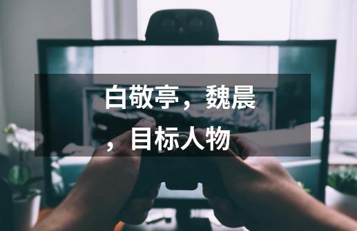 白敬亭,魏晨,目标人物-第1张-游戏信息-龙启网