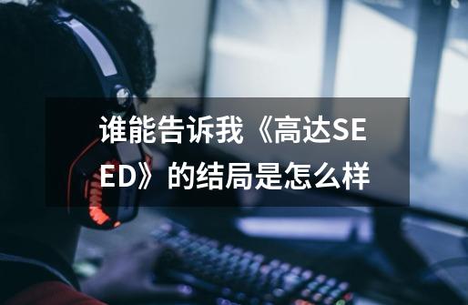 谁能告诉我《高达SEED》的结局是怎么样-第1张-游戏信息-龙启网