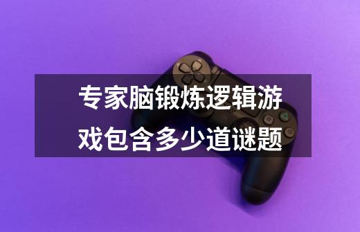 专家脑锻炼逻辑游戏包含多少道谜题-第1张-游戏信息-龙启网