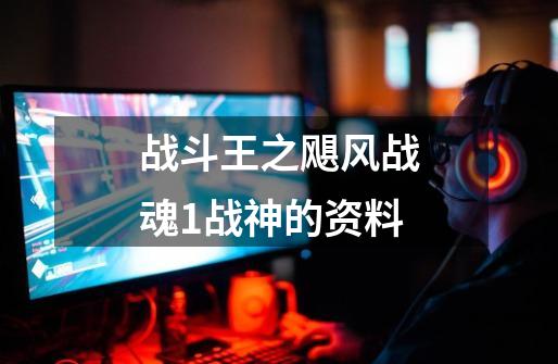 战斗王之飓风战魂1战神的资料-第1张-游戏信息-龙启网