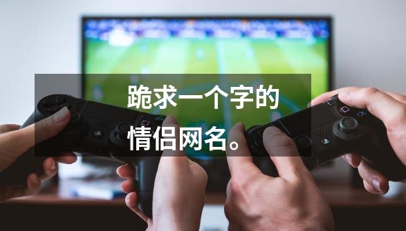 跪求一个字的情侣网名。-第1张-游戏信息-龙启网