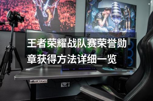 王者荣耀战队赛荣誉勋章获得方法详细一览-第1张-游戏信息-龙启网