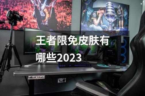 王者限免皮肤有哪些2023-第1张-游戏信息-龙启网