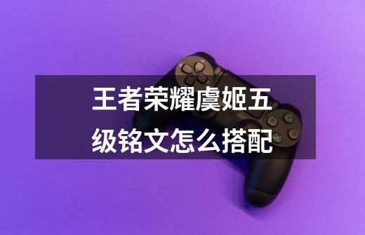 王者荣耀虞姬五级铭文怎么搭配-第1张-游戏信息-龙启网