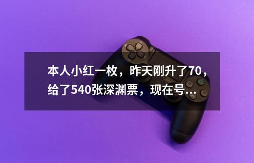 本人小红一枚,昨天刚升了70,给了540张深渊票,现在号里有1300W吧,就一个冰龙刀值钱,其他木有了-第1张-游戏信息-龙启网