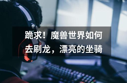 跪求!魔兽世界如何去刷龙,漂亮的坐骑-第1张-游戏信息-龙启网