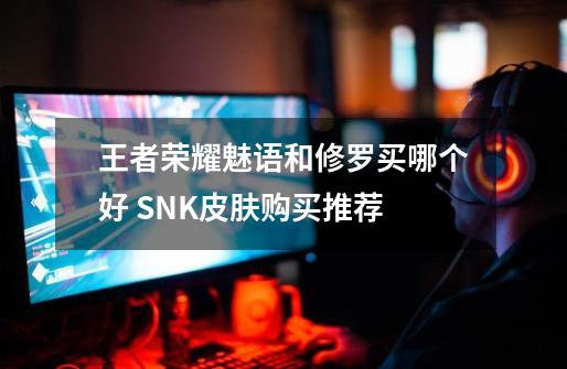 王者荣耀魅语和修罗买哪个好 SNK皮肤购买推荐-第1张-游戏信息-龙启网