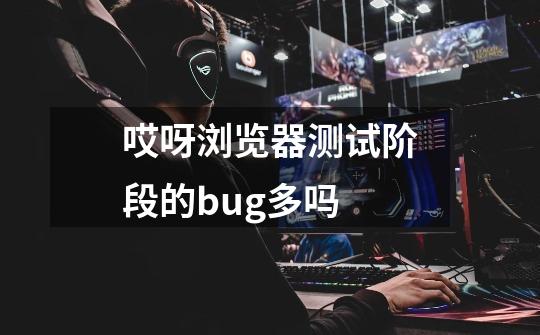 哎呀浏览器测试阶段的bug多吗-第1张-游戏信息-龙启网