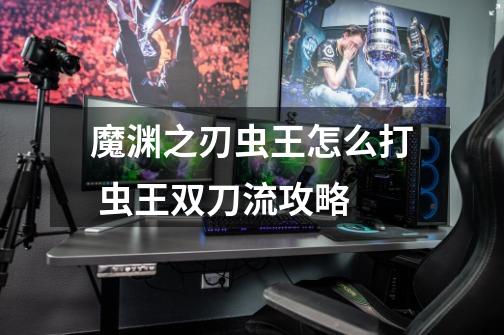 魔渊之刃虫王怎么打 虫王双刀流攻略-第1张-游戏信息-龙启网