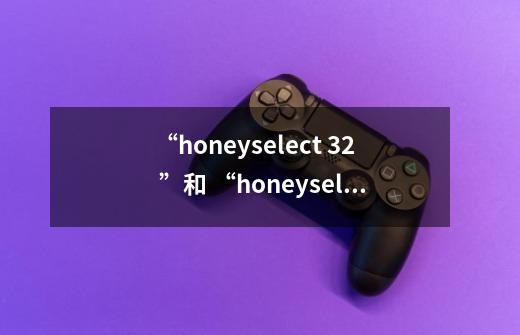 “honeyselect 32 ”和 “honeyselect 64”的区别是什么-第1张-游戏信息-龙启网