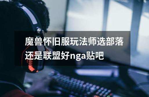 魔兽怀旧服玩法师选部落还是联盟好nga贴吧-第1张-游戏信息-龙启网