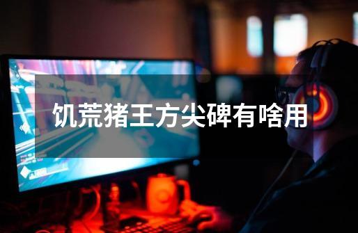 饥荒猪王方尖碑有啥用-第1张-游戏信息-龙启网