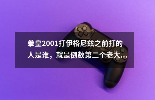 拳皇2001打伊格尼兹之前打的人是谁,就是倒数第二个老大。。有一只黑狮子。 经常和伊格尼兹一起出现。-第1张-游戏信息-龙启网