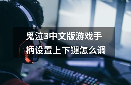 鬼泣3中文版游戏手柄设置上下键怎么调-第1张-游戏信息-龙启网