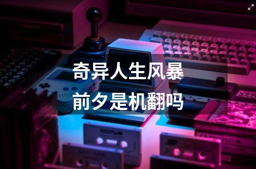 奇异人生风暴前夕是机翻吗-第1张-游戏信息-龙启网