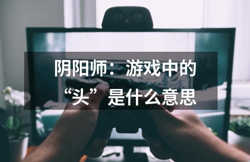 阴阳师:游戏中的“头”是什么意思-第1张-游戏信息-龙启网