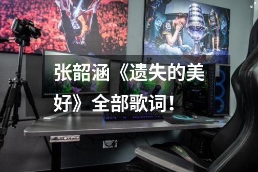 张韶涵《遗失的美好》全部歌词!-第1张-游戏信息-龙启网