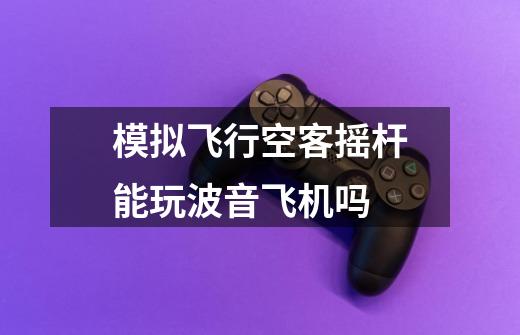 模拟飞行空客摇杆能玩波音飞机吗-第1张-游戏信息-龙启网