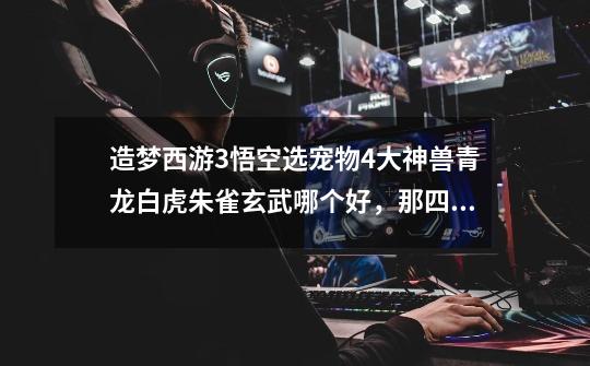 造梦西游3悟空选宠物4大神兽青龙白虎朱雀玄武哪个好,那四个有点缺点是什么,都帮我分析下,谢谢-第1张-游戏信息-龙启网