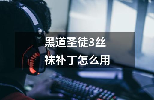 黑道圣徒3丝袜补丁怎么用-第1张-游戏信息-龙启网