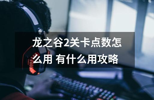 龙之谷2关卡点数怎么用 有什么用攻略-第1张-游戏信息-龙启网