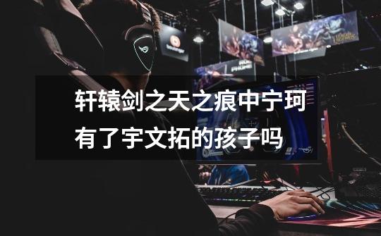 轩辕剑之天之痕中宁珂有了宇文拓的孩子吗-第1张-游戏信息-龙启网