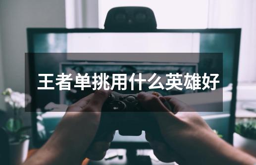 王者单挑用什么英雄好-第1张-游戏信息-龙启网