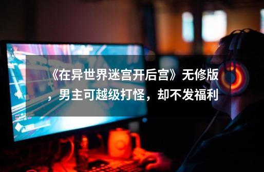 《在异世界迷宫开后宫》无修版,男主可越级打怪,却不发福利-第1张-游戏信息-龙启网